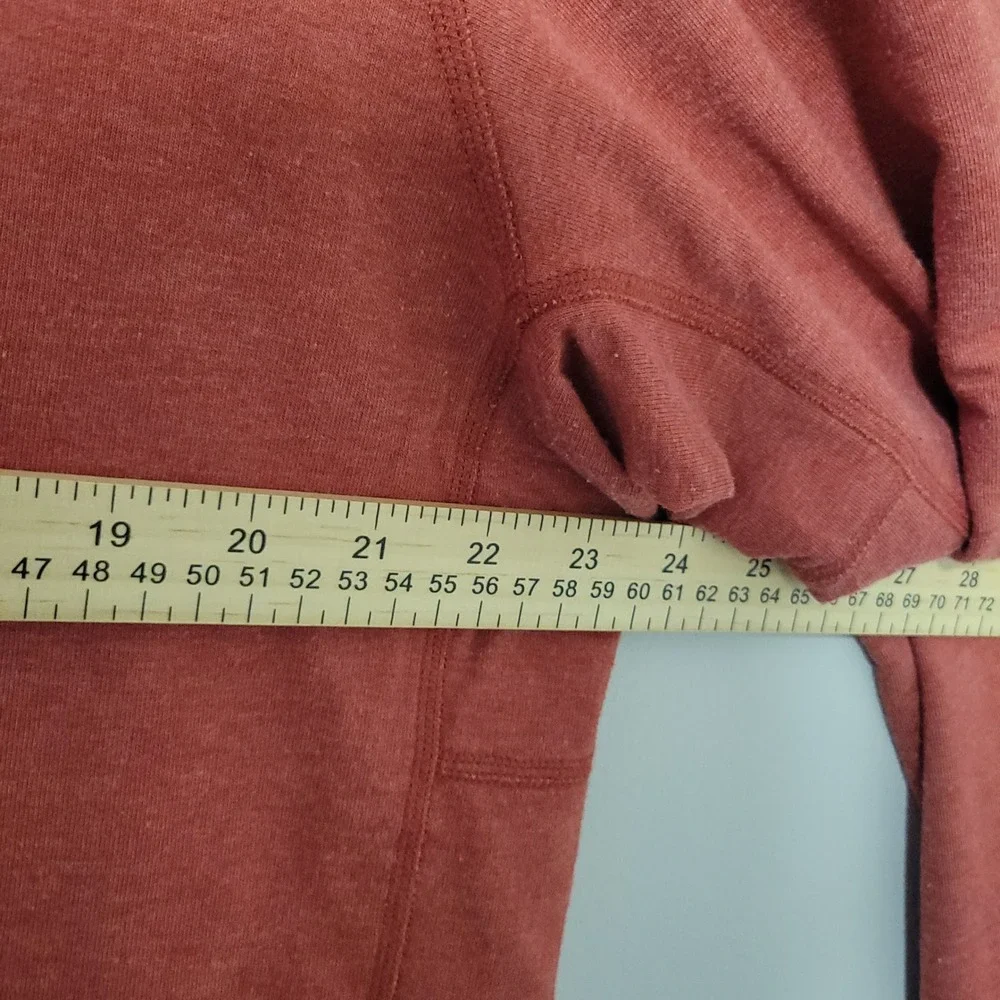 The North Face Henley Shirt Men XL Rust Orange Long Sleeve Stretch Outdoor